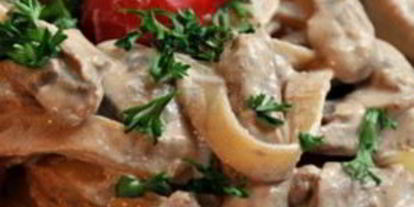 Шаг 5: лапши с курицей и грибами