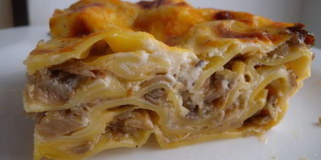 Рецепт грибной лазанья