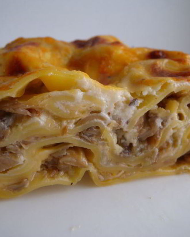 Рецепт грибной лазанья