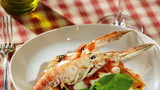 Рецепт Лазаний Frutti di Mare со шпинатом