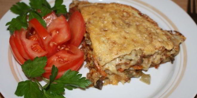 Рецепт лазаний из блинов