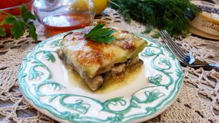 Рецепт Лазаний из кабачков и баклажанов