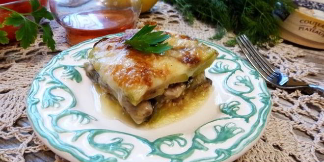 Рецепт Лазаний из кабачков и баклажанов