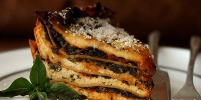 Рецепт лазаний с грибами и шпинатом