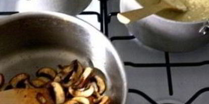 Шаг 1: лазаний с грибами