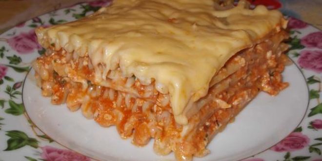 Рецепт лазаний с куриныма фаршема