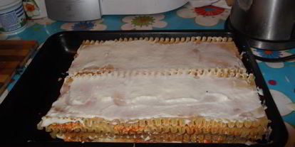 Шаг 8: лазаний с куриныма фаршема