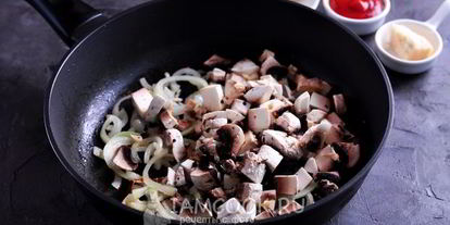 Шаг 3: лазаний с курицей