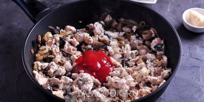 Шаг 5: лазаний с курицей