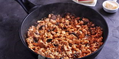 Шаг 7: лазаний с курицей