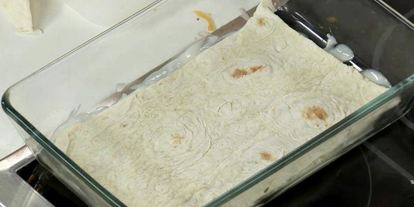 Шаг 4: лазаний с лавашом