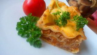 Рецепт Лазаний с мясным фаршем и овощами
