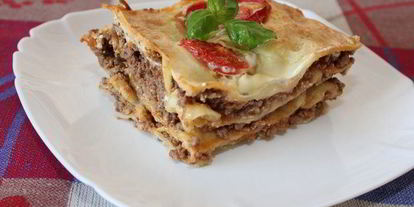 Шаг 11: лазаний с мясным соусом и томатами