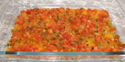 Шаг 12: лазаний с помидорами, сыром и ветчиной