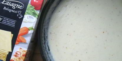 Шаг 6: лазаний с рагу болоньезе, грибами и моцареллой