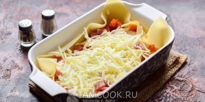 Шаг 12: лазаний с ветчиной и сыром
