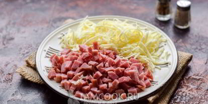 Шаг 4: лазаний с ветчиной и сыром