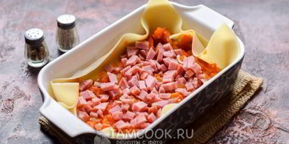 Шаг 10: лазаний с ветчиной и сыром