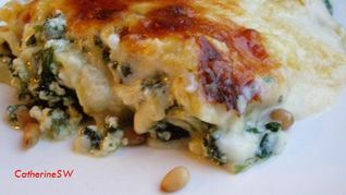 Рецепт Лазаний со шпинатом, рикоттой и кедровыми орешками