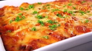 Рецепт Ленивой мясной лазанья с грибамииз лаваша