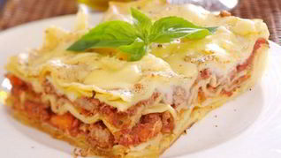 Рецепт Мясной лазанья под белым соусом