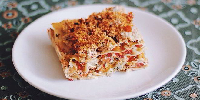 Рецепт Овощной лазанья с брокколи и цветной капустой