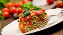 Рецепт Вегетарианской лазанья со шпинатом