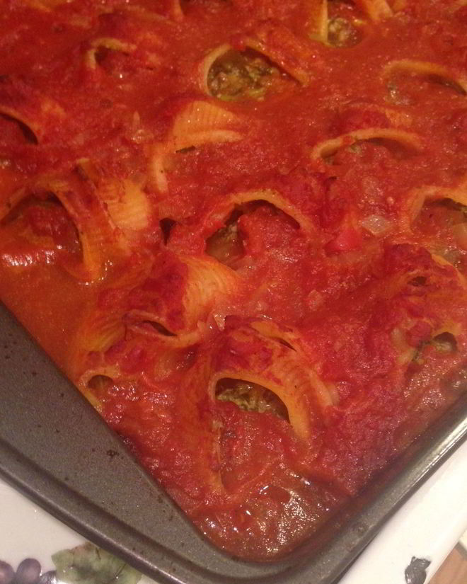 Рецепт фаршированной пасты lumaconi по-итальянски