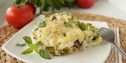 Шаг 8: гратен из макарон, куриной грудки и брокколи