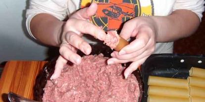 Шаг 21: каннеллонь с мясом и грибами