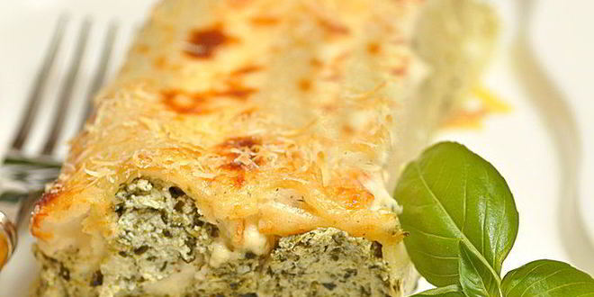 Рецепт каннеллонь со шпинатом и рикоттой