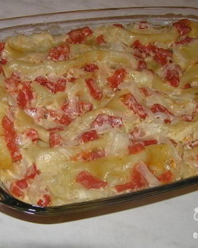 Рецепт каннелоней с курицей и миндалем