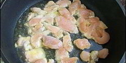 Шаг 4: макарон с курицей и баклажанами