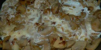 Шаг 31: макарон с шампиньонами под сливочным соусом