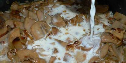 Шаг 24: макарон с шампиньонами под сливочным соусом