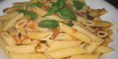 Шаг 9: макарон с шампиньонами