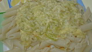 Рецепт Макарон с соусом из кабачков