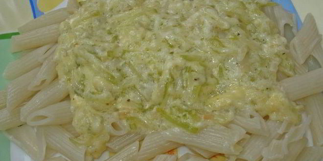 Рецепт макарон с соусом из кабачков