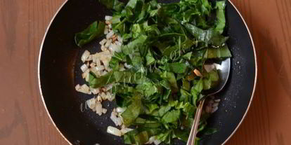 Шаг 3: пасты орзо со шпинатом