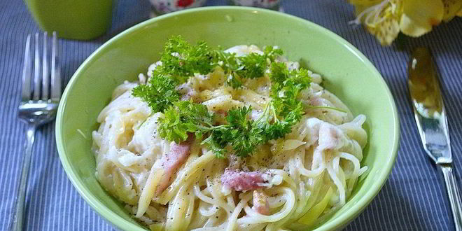 Рецепт пасты под соусом карбонара