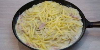 Шаг 6: пасты под соусом карбонара