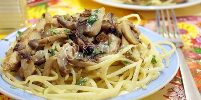 Рецепт пасты с грибами