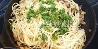 Шаг 6: пасты с грибами