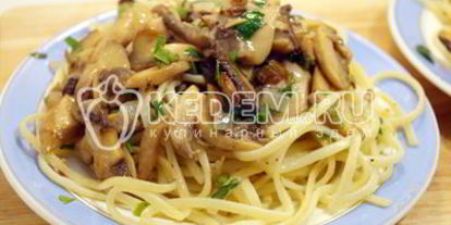 Шаг 7: пасты с грибами