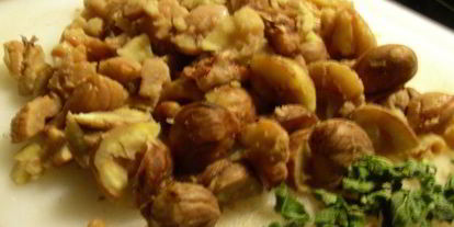 Шаг 1: пасты с каштанами, грибами и шалфеем