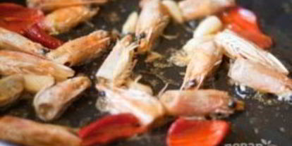 Шаг 1: пасты с креветками