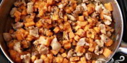 Шаг 1: пасты с курицей и сладким картофелем