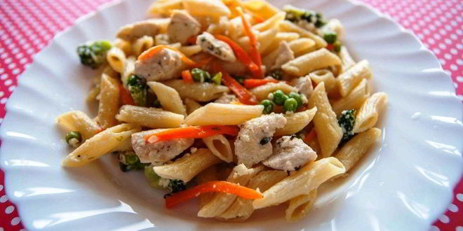 Рецепт пасты с курицей в сливочном соусе