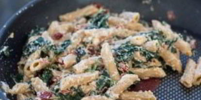 Шаг 3: пасты с лососем и шпинатом