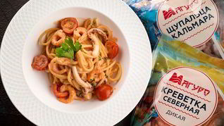 Рецепт Пасты с морепродуктами